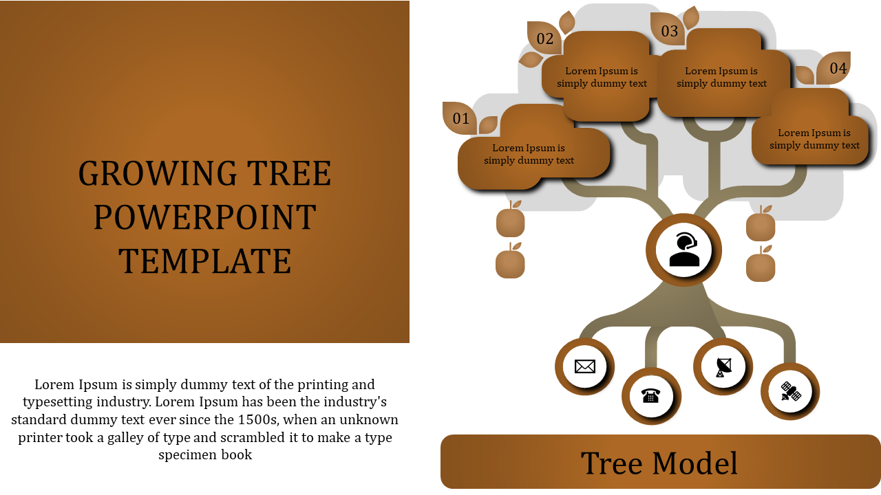 Free - Visual Growing Tree PowerPoint Template and Google Slides